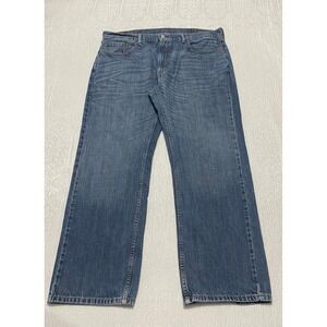 Levis 559 Men's Jeans Size 40×30 Blue Relaxed Straight‎ Wide Leg Whiskers